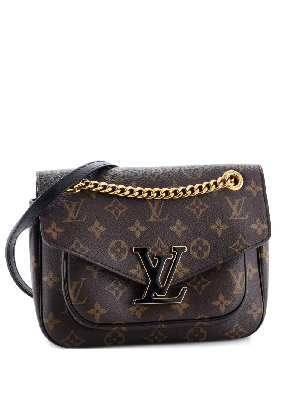 Louis Vuitton Pre-Owned Passy Handbag Monogram Canvas crossbody bag - Brown | Farfetch Global