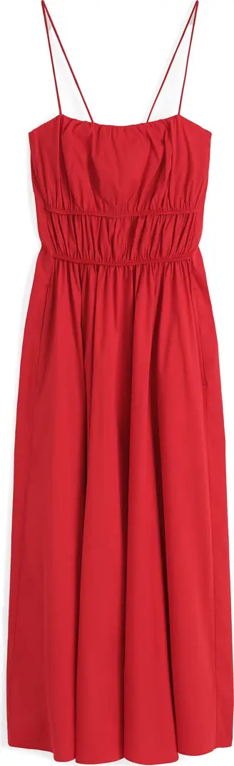 COS Gathered Waist Midi Dress | Nordstrom | Nordstrom