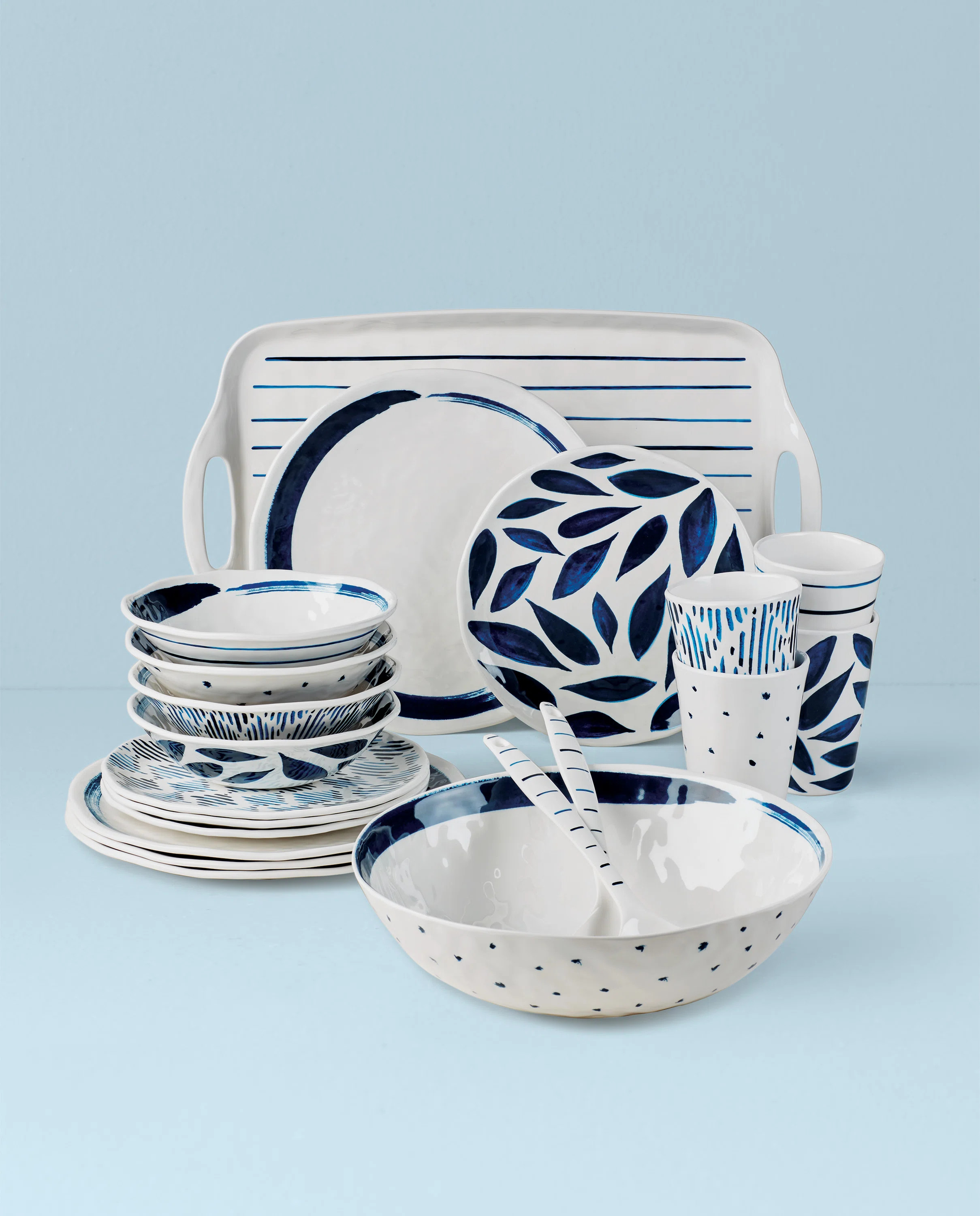 Blue Bay Melamine 20-Piece Dinnerware Set | Wayfair North America