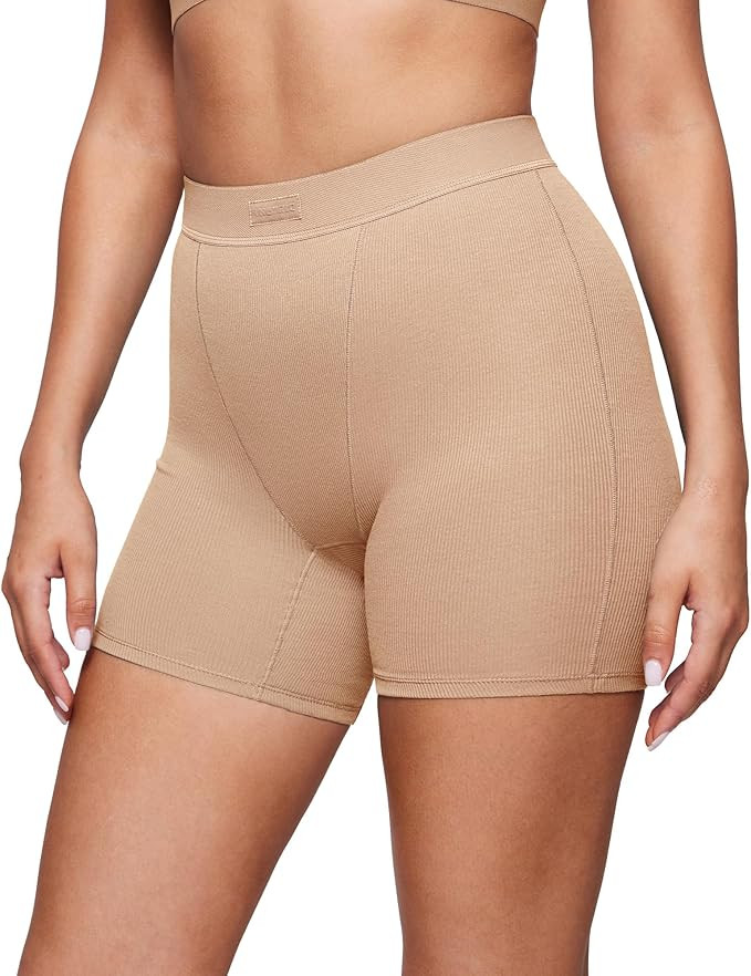 INLYRIC Women's Boxer Briefs Cotton High Waisted Boy Shorts Underwear 5" Inseam Stretch Boxer Sho... | Amazon (US)