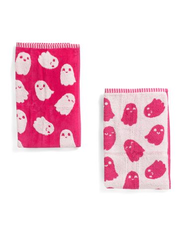 Set Of 2 Ghost Hand Towels | Marshalls