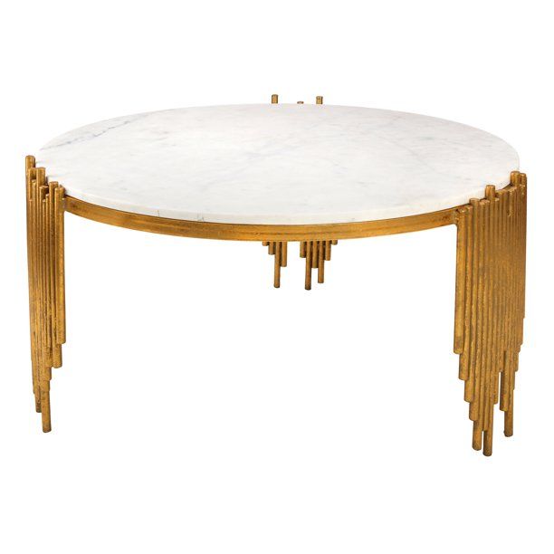 TOV Furniture Waterfall Round Marble Cocktail Table | Walmart (US)