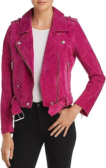 [BLANKNYC] Womens Luxury Clothing Cropped Suede Leather Motorcycle Jackets, Comfortable & Stylish... | Amazon (US)