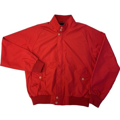 Vtg 80's Midwest Men Red HARRINGTON Jacket FLANNEL Lined Windbreaker Bomber M | eBay | eBay US