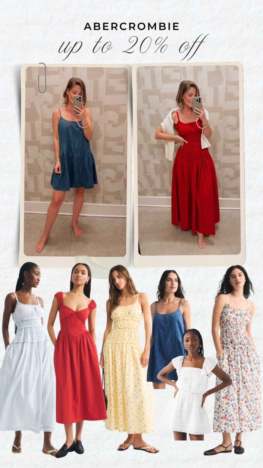 Abercrombie 15% Off Almost Everything Or 20% Off 3+ Items.

denim dress, white dress, maxi dress, floral dress, Mother's Day dress, graduation dress, amanda west, almostreadyblog

#LTKSaleAlert #LTKOver40 #LTKMothersDay