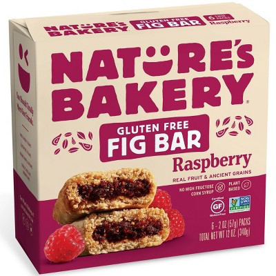 Nature's Bakery Gluten Free Raspberry Fig Bar - 12oz/6pk | Target
