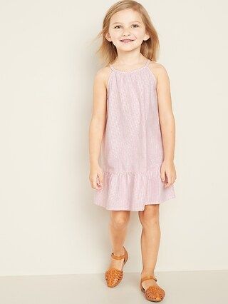 Ruffle-Hem Halter Midi Dress for Toddler Girls | Old Navy (US)