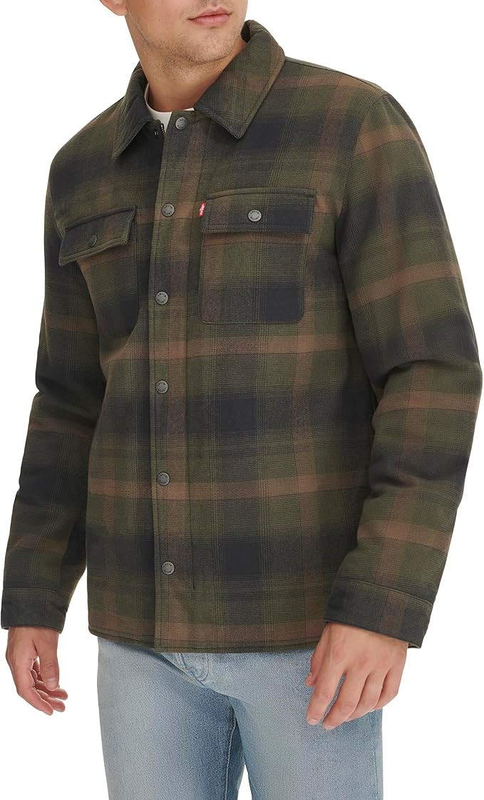 Levi's Men's Classic Plaid Shirt Jacket | Amazon (US)