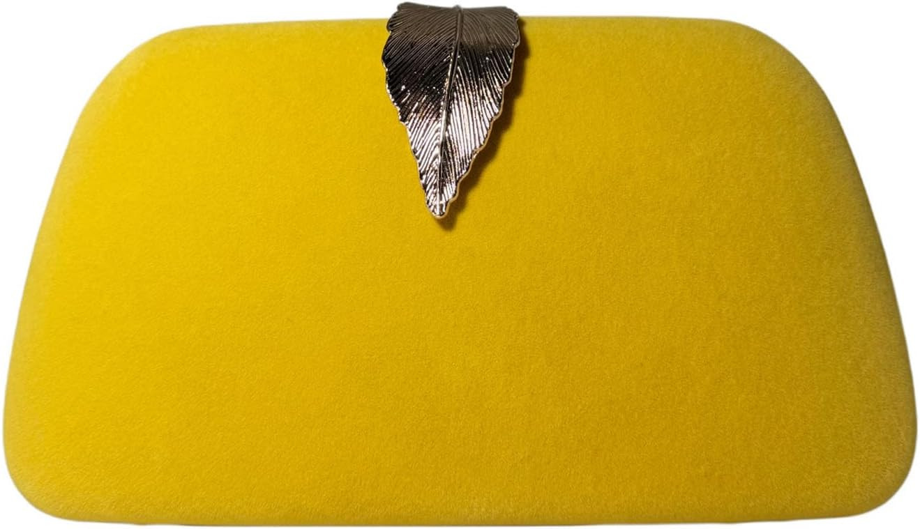 Evening Bag, Women Handbag, Banquet Bag, Dinner Clutch With Metallic Leaves Clasp | Amazon (US)