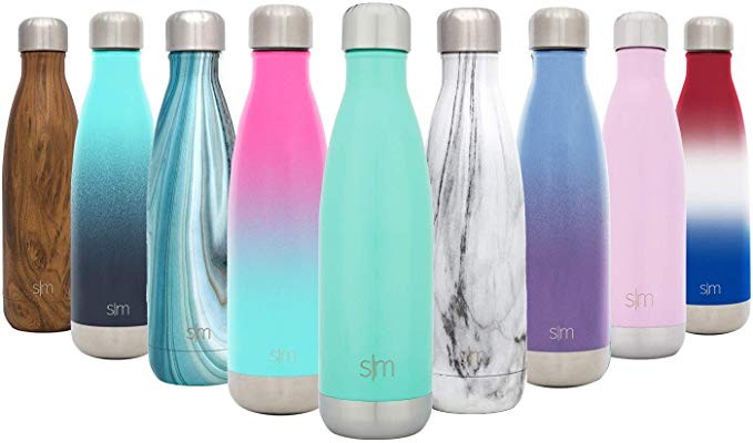 Simple Modern Wave Water Bottle - Vacuum Insulated Double Wall 18/8 Stainless Steel | Amazon (US)