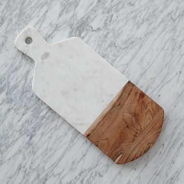 Marble &amp; Wood Cutting Board | West Elm (US)