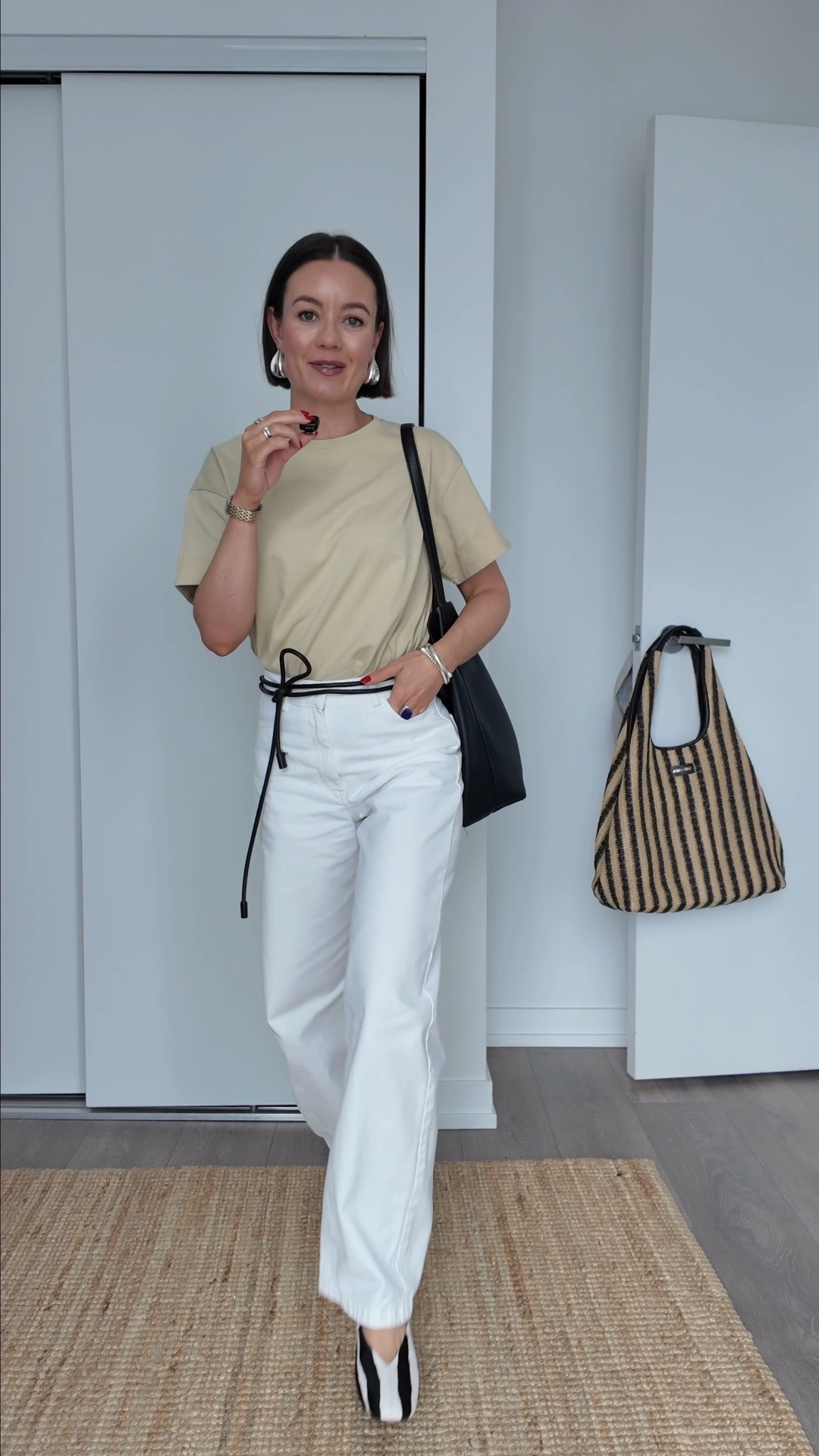 Tee (size S) and shoe currently on sale! I’m also convinced there’s no outfit where a pair of white jeans don’t work!

#LTKsummer #LTKcanada #LTKjeans
