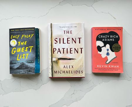 If you’re looking for a Spring Read and have not read these yet - I would highly recommend them. The Silent Patient and The Guest List are great psychological thrillers and Crazy Rich Asians is a light whimsical, non-stressful read. I thoroughly enjoyed them all. 

#LTKfamily #LTKGiftGuide #LTKfindsunder100
