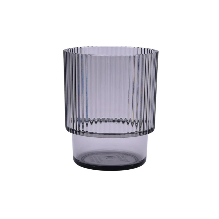 Better Homes & Gardens 14-Ounce Plastic Ribbed Tumbler, Gray - Walmart.com | Walmart (US)