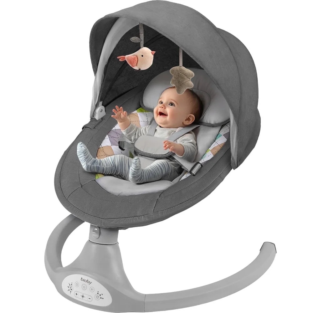 Electric Baby Swing, Caveen Infant Swing Rocker with Remote Control, 5 Sway Speeds, Bluetooth Mus... | Walmart (US)