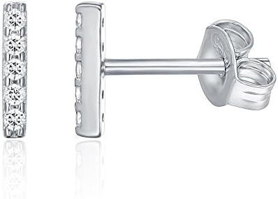 PAVOI 14K Gold Plated Sterling Silver Celestial Lightning Bolt, Moon and Star Earrings | Dainty E... | Amazon (US)