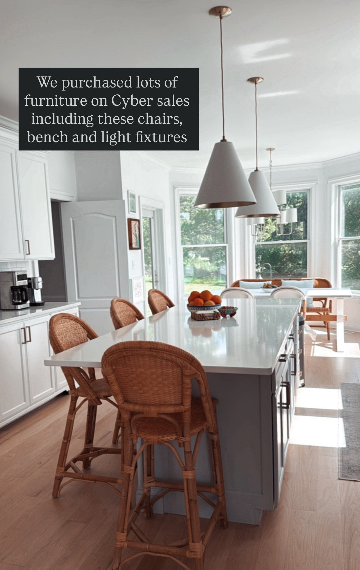 Coastal kitchen rattan kitchen island breakfast nook coastal home Serena lily style kitchen renovation kitchen refresh 

#LTKHome #LTKCyberWeek #LTKHoliday