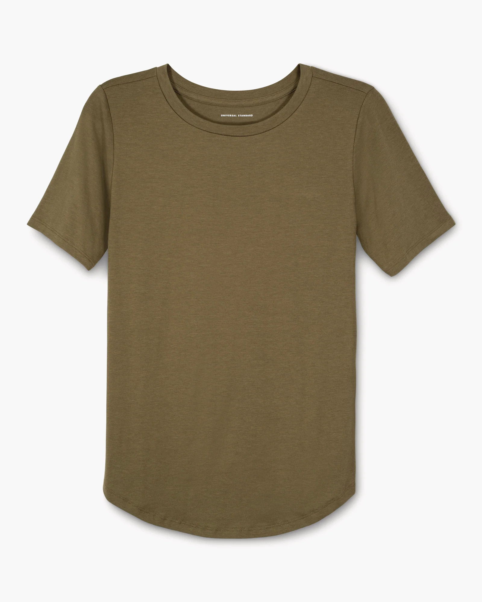 Universal Standard Tee Rex | Olive Green | Women's Tops | Dia & Co