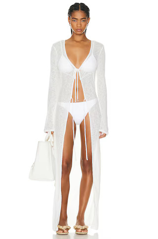 Bananhot Talia Cover Up Top in White | FWRD | FWRD 