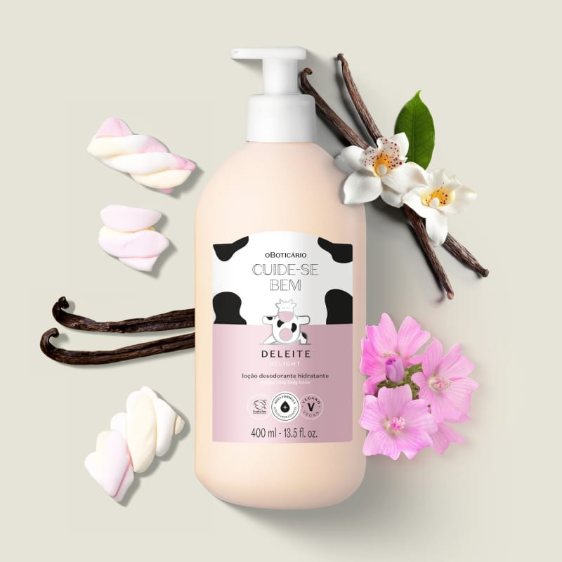 Loção Desodorante Hidratante Corporal Cuide-se Bem Deleite 400ml | oBoticario (BR)