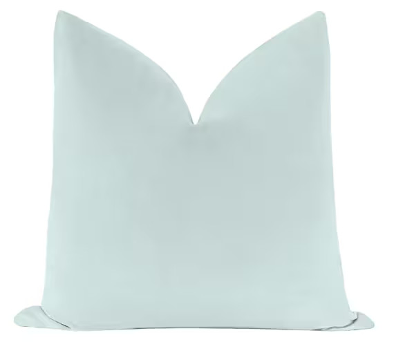 Classic Velvet // Spa Blue Pillow COVER ONLY  Velvet Pillow  | Etsy | Etsy (US)