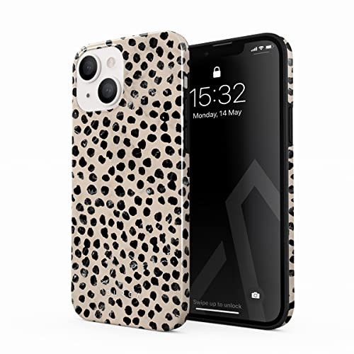 BURGA Phone Case Compatible with iPhone 13 Mini - Wireless Charging Compatible, Hybrid 2-Layer Hard Shell + Silicone Protective Case, Heavy Duty Protection, Slim Fit, Almond Latte | Amazon (US)