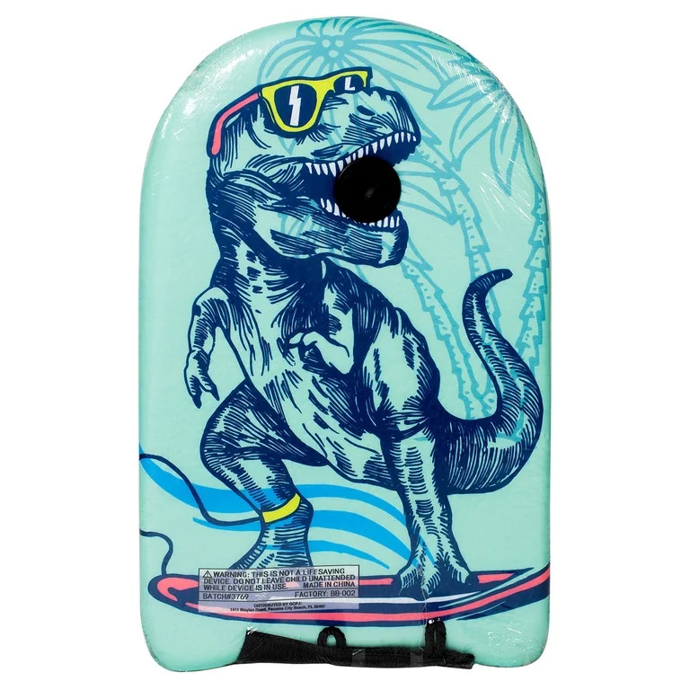Bluewater Beach 18" Foam Bodyboard Ages 3+, Surfing Dino Print | Walmart (US)