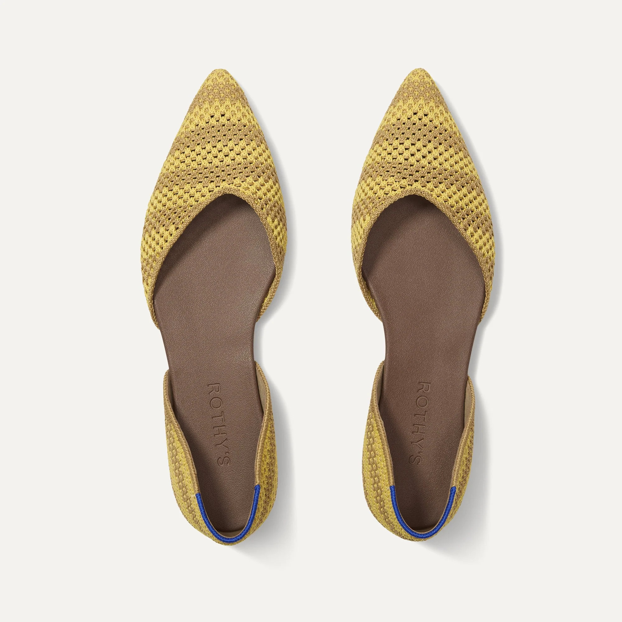 The D'Orsay Point in Daffodil Stripe | Flats | Rothy's | Rothy's