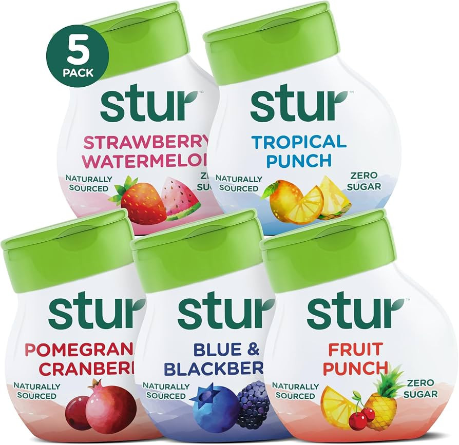Stur Liquid Water Enhancer | Classic Variety Pack | Naturally Sweetened | High in Vitamin C & Ant... | Amazon (US)