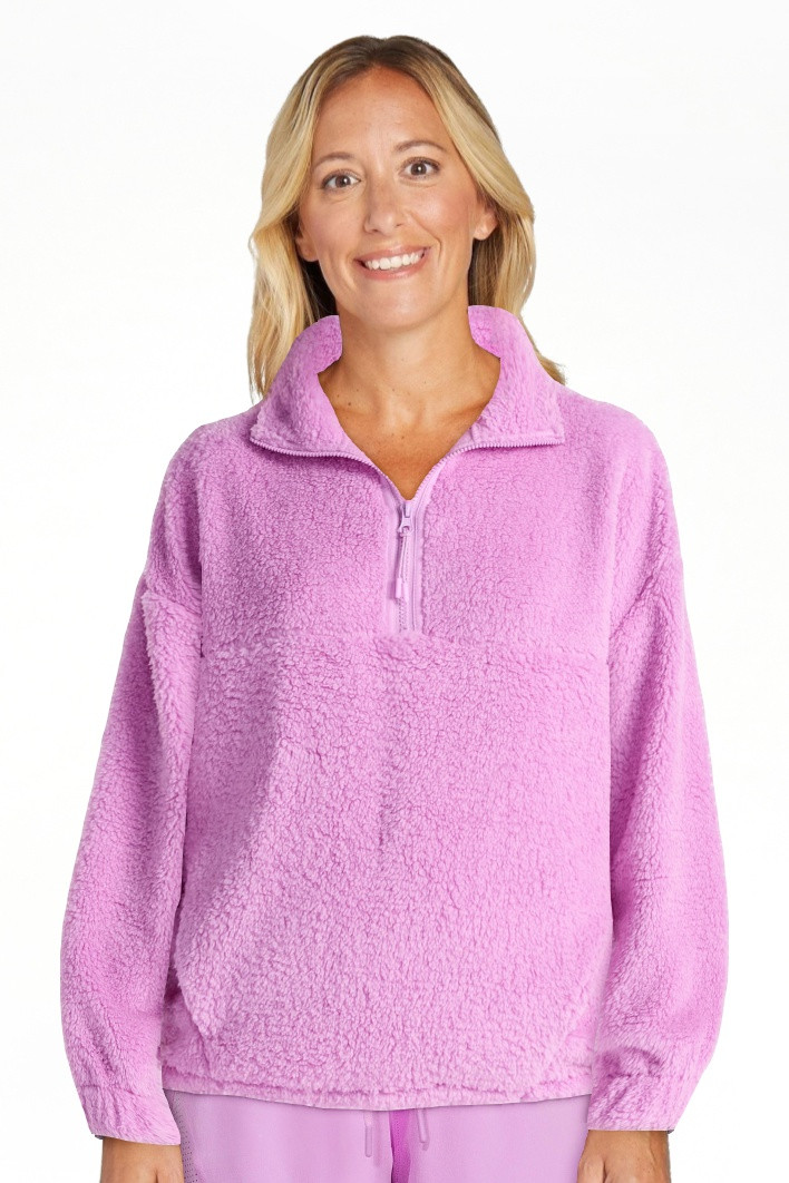 No Boundaries Plush Half-Zip Pullover, Women's and Plus | Walmart (US)