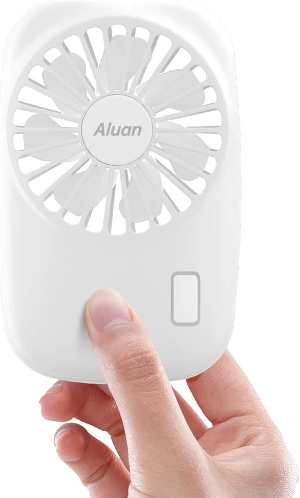Aluan Handheld Fan Mini Fan Powerful Small Personal Portable Fan Speed Adjustable USB Rechargeabl... | Amazon (US)
