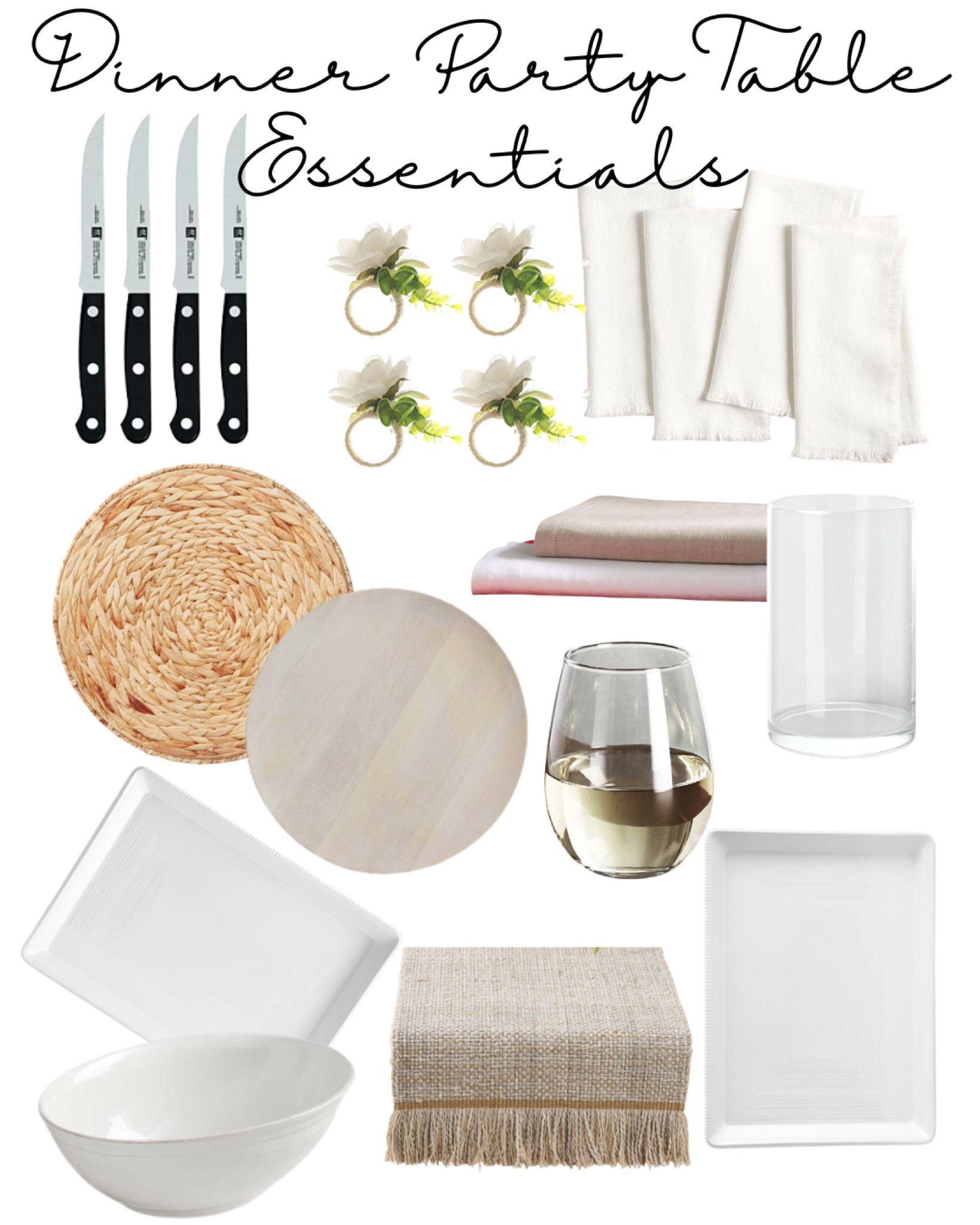 Tabletop items I used for my dinner party.   They are from Pottery Barn, Bloomingdale’s, Crate & Barrel and Target! 

#LTKhome