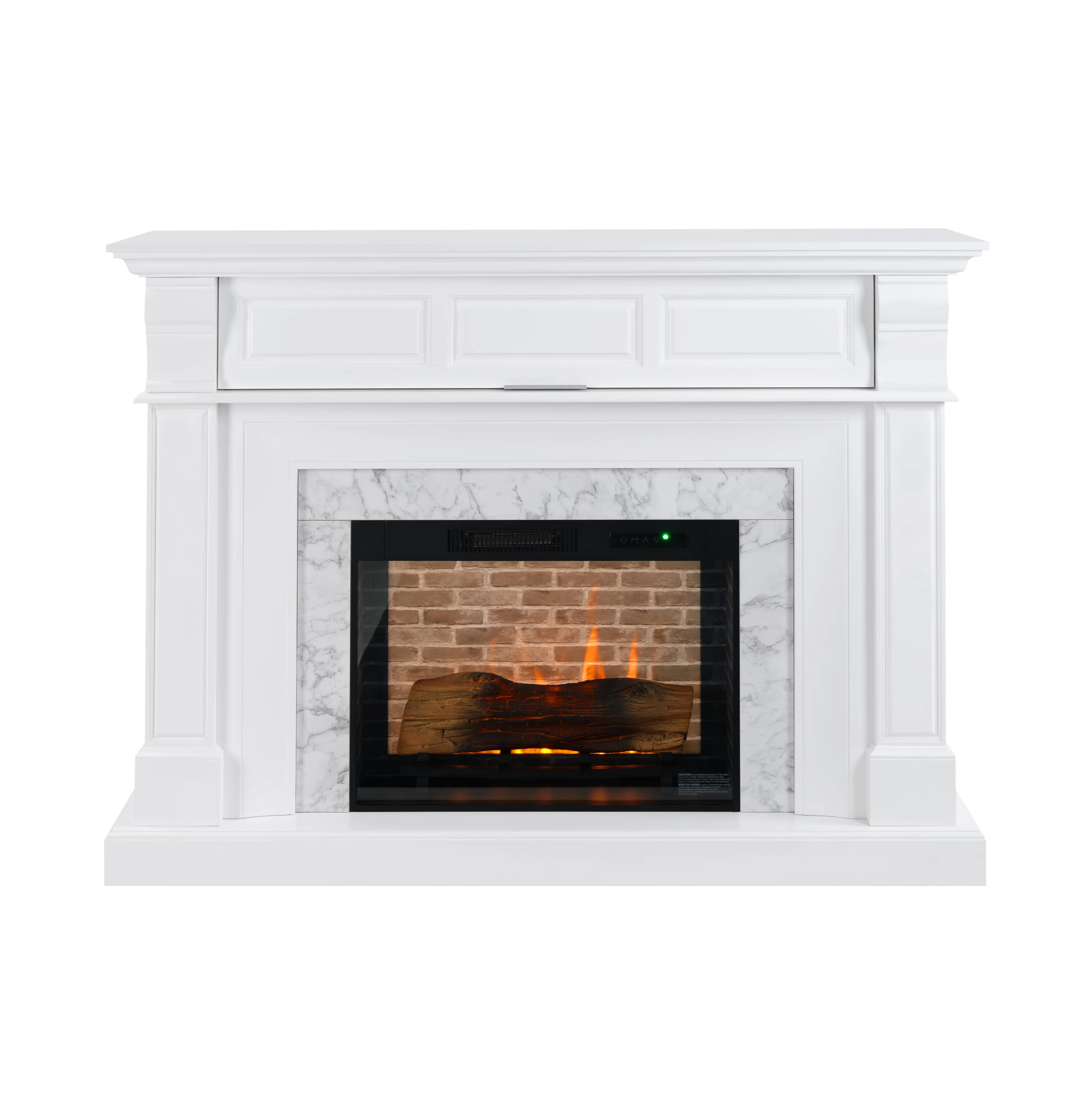 Red Barrel Studio® 62IN GRAND MARBLE MANTEL FIREPLACE | Wayfair | Wayfair North America