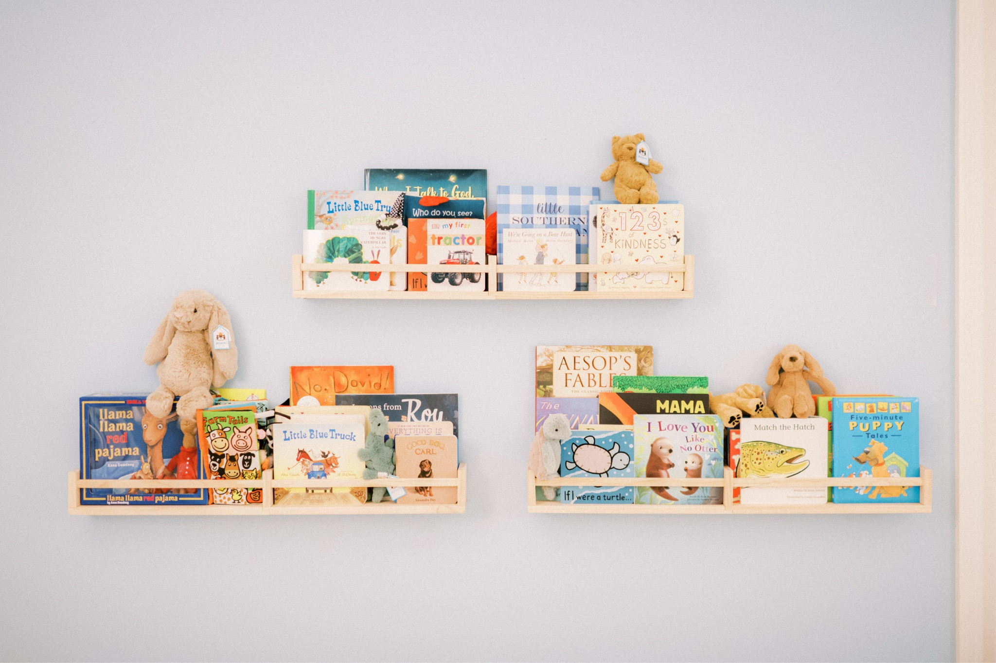 The sweetest little bookshelves for a sweet little boy who loves to read  📚 These little shelves are from Amazon and were the perfect addition to his room!
•
•
•
 #kristieincarolina #liketkit #style #shopthepost 
#rewardstylebloggers #southern #southernstyle #blueandwhite #grandmillenial #ltkbaby #nursery

#LTKHome #LTKBaby #LTKFamily