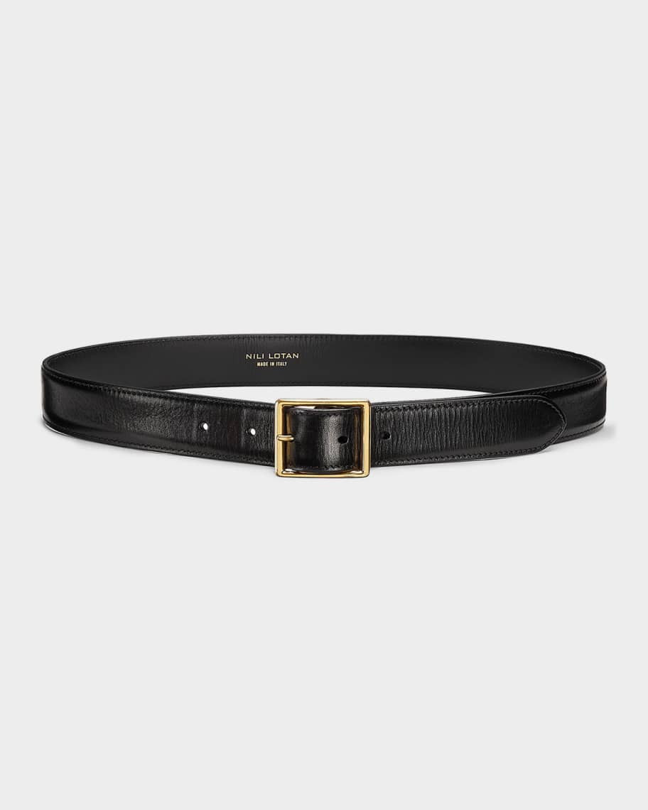 Gabriele Calfskin Leather Belt | Neiman Marcus