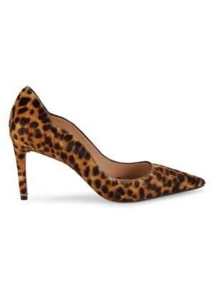Leopard Print Calf Hair Scalloped Pumps | Saks Fifth Avenue OFF 5TH