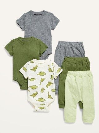 Unisex 6-Piece Bodysuit and Pants Set for Baby | Old Navy (US)