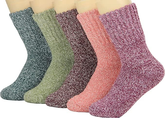 Weweya Boot Socks for Women - Thick Winter Knit Warm Socks - Gifts for Women | Amazon (US)