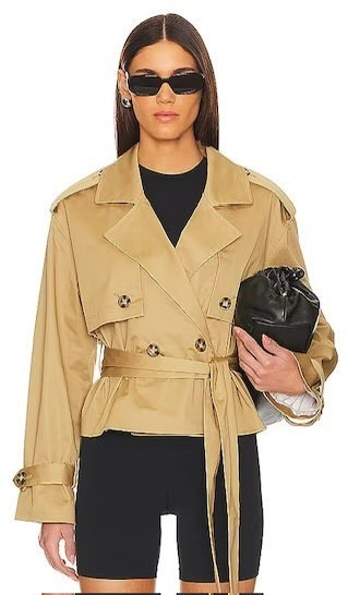 Cropped trench coat 🧥 
Revolve
Gift guide
Gifts for her 
Travel outfit
Workwear 

#LTKWorkwear #LTKGiftGuide #LTKTravel