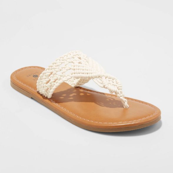 Women's Fia Crochet Flip Flops - Shade & Shore™ | Target