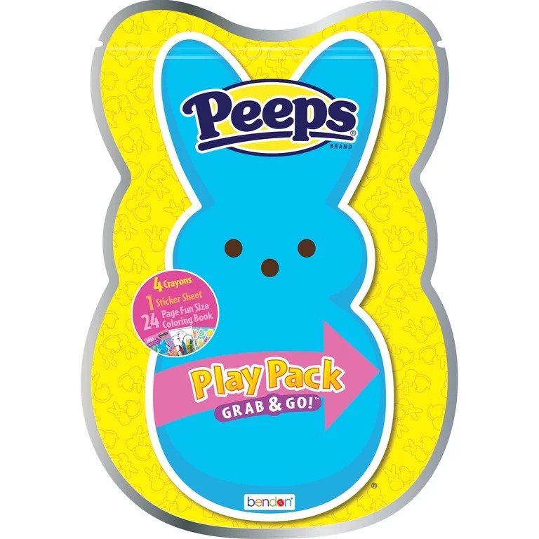 PEEPS Easter Activity Pack with Coloring Book and Mini Crayons, Paperback by Bendon | Walmart (US)