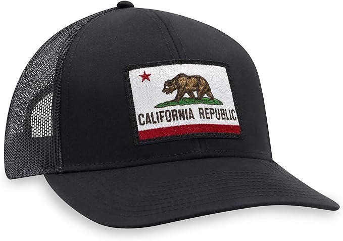 State Flag Trucker Hats - Patch Style - Baseball Cap Mesh Snapback Golf Hat | Amazon (US)