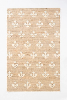 Flatwoven Erin Gates Floral Jute Rug | Anthropologie (US)