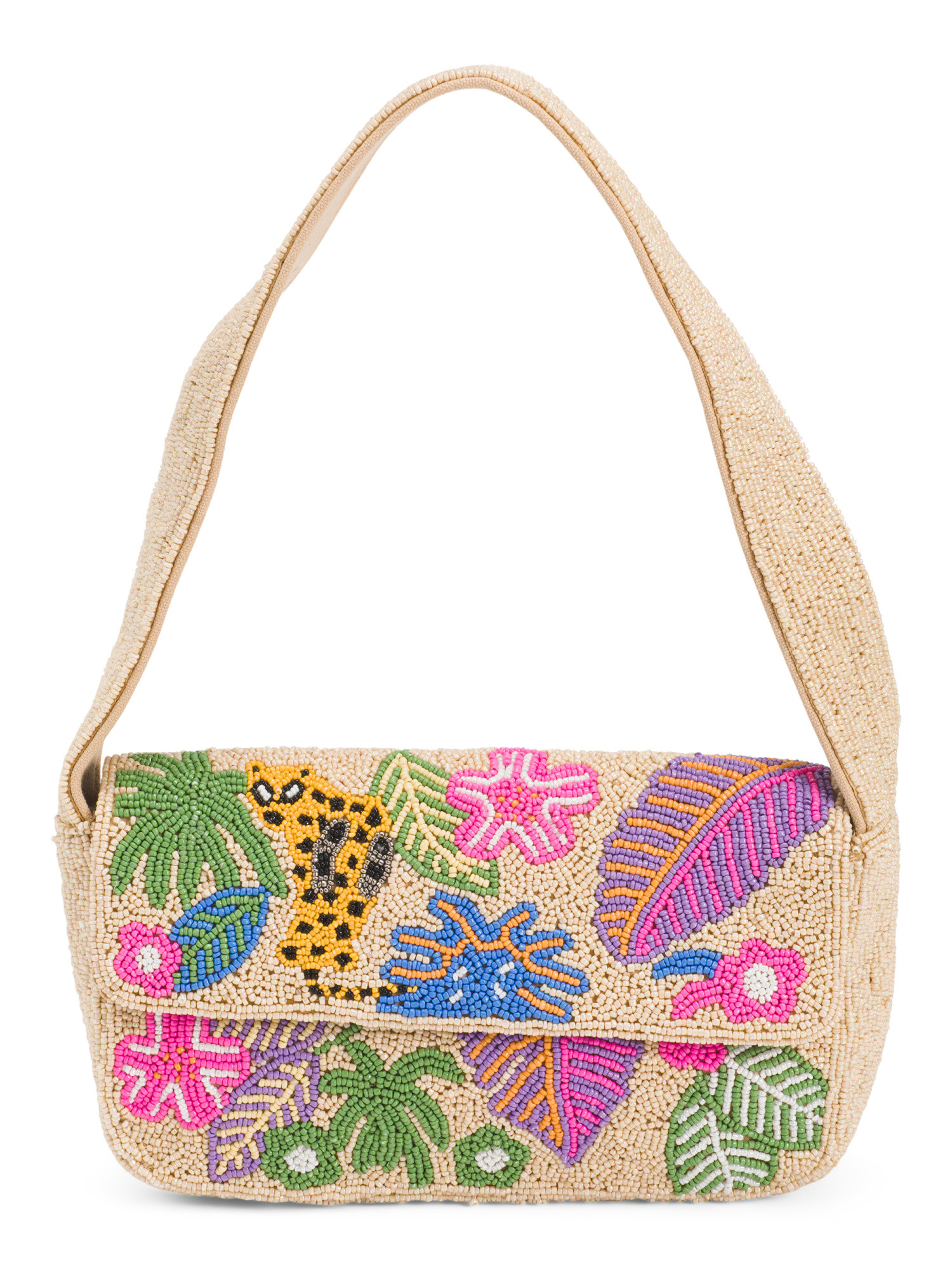 Beaded Tropical Leaves Shoulder Bag | Handbags | Marshalls | Marshalls