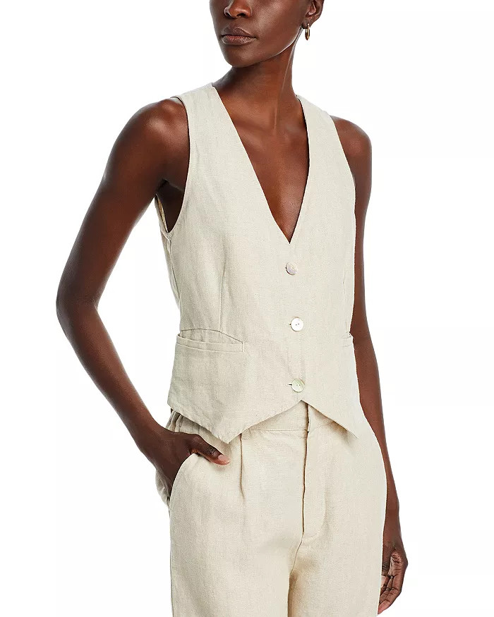 Linen Cinch Back Vest | Bloomingdale's (US)