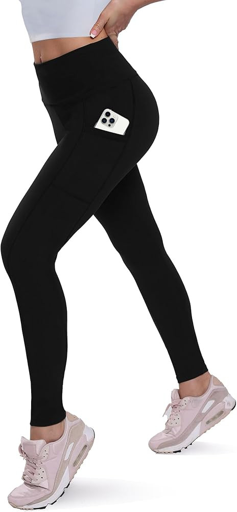 QGGQDD Fleece Lined Leggings Women - Soft Tummy Control High Waisted Winter Thermal Warm Yoga Pan... | Amazon (US)