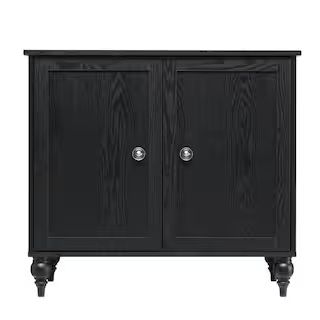 Wellington Black 2 Door Cabinet | The Home Depot