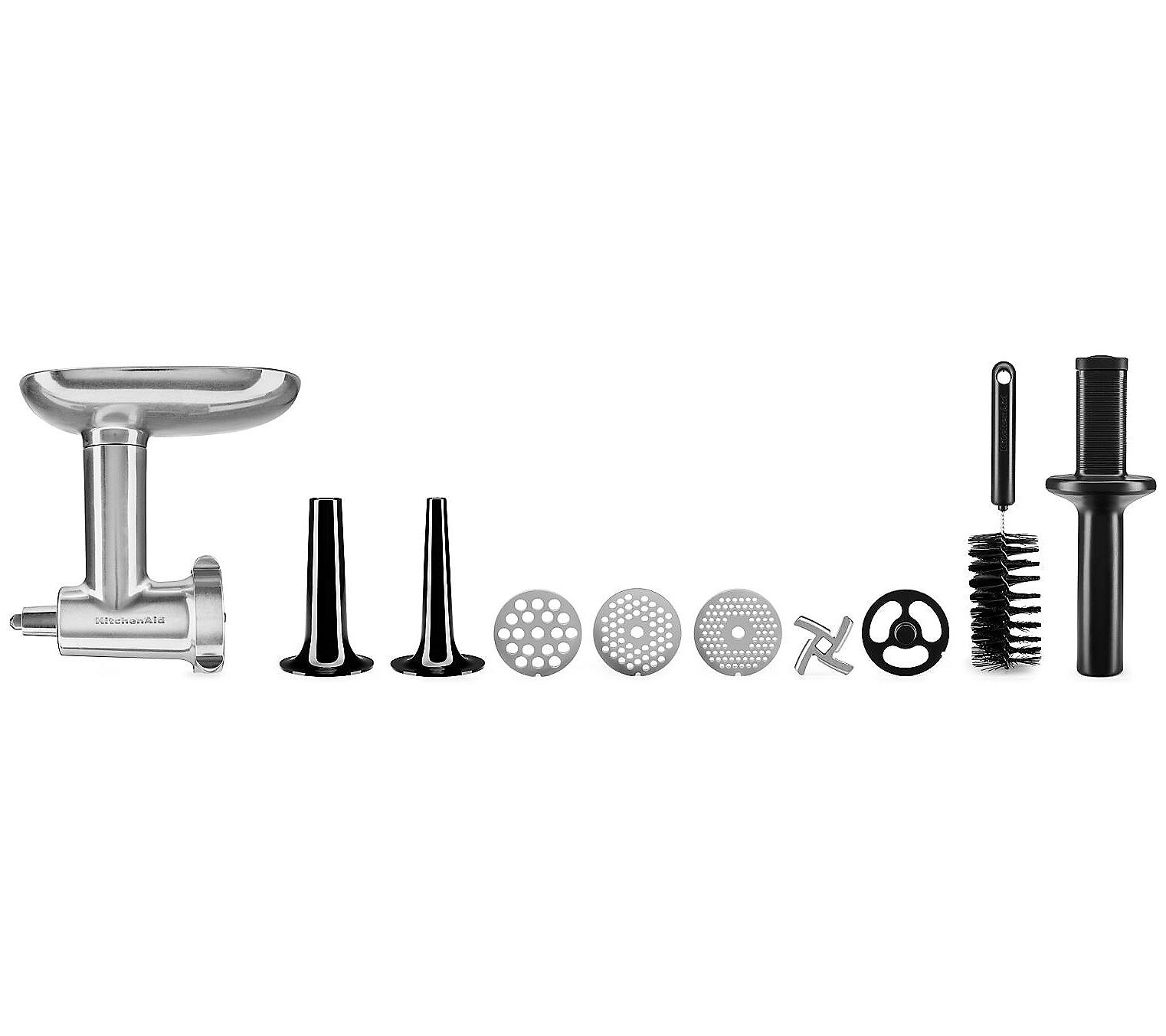 KitchenAid Metal Food Grinder Attachment & Saus ge Maker Kit | QVC