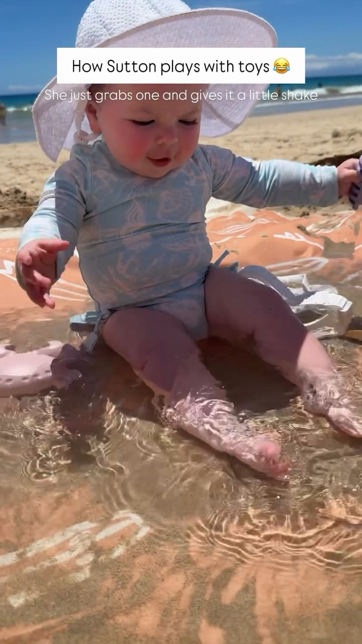 How Sutton plays with toys 😂 She just grabs one and gives it a little shake

#LTKKids #LTKSwim #LTKBaby