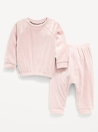 Unisex Velour Sweatshirt & Jogger Sweatpants Set for Baby | Old Navy (US)